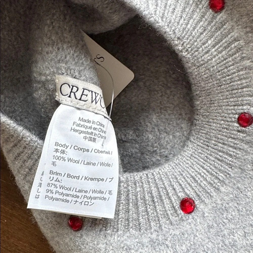 New with tag J. Crew Crewcuts Girls' embellished wool beret